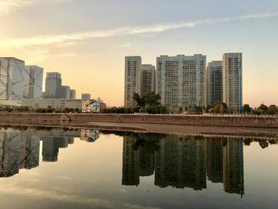 风景摄影:夕阳下的义乌江