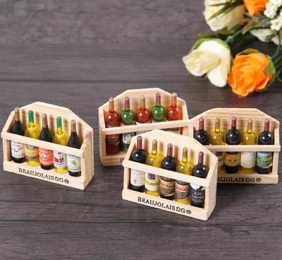 迷你创意 树脂冰箱贴 拍摄酒瓶摆设 摄影拍照道具