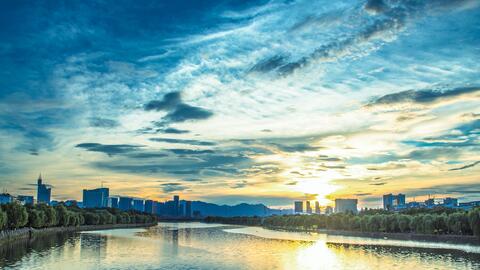 航拍义乌两个实力相当的经济强镇,苏溪和佛堂看看哪个城建更好?